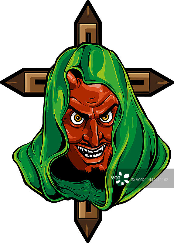 恶魔头面具设计图片素材