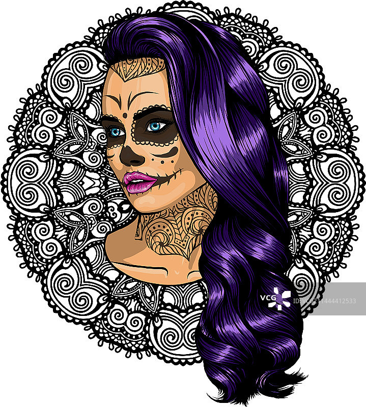 死亡女孩设计图片素材