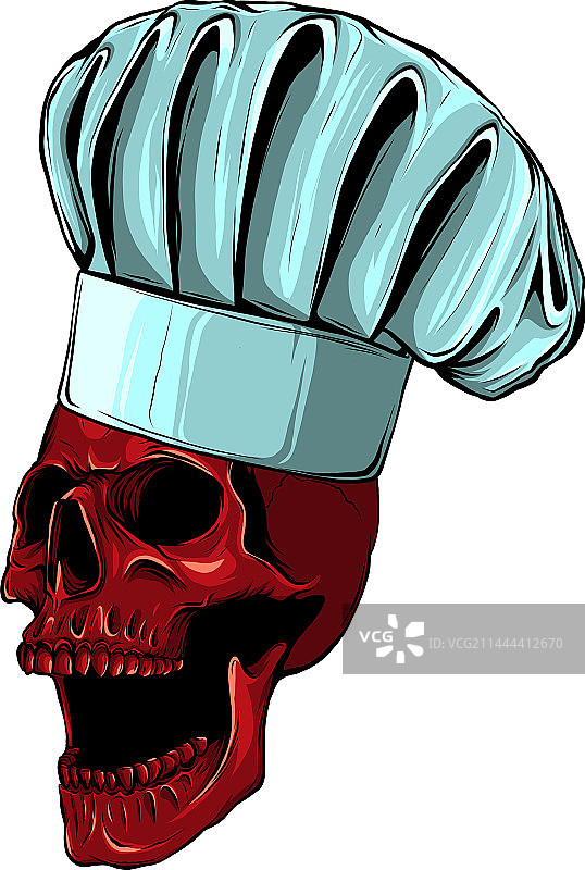 彩色人类头骨绘画图片素材