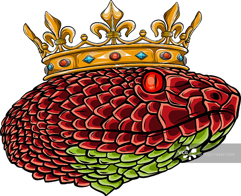 手绘蛇头设计图片素材