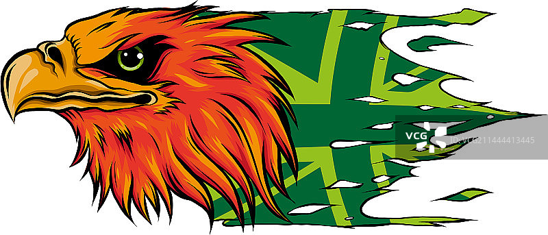 老鹰吉祥物头像设计图片素材