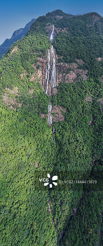 白水仙瀑图片素材