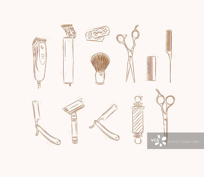 理发店用推剪图片素材