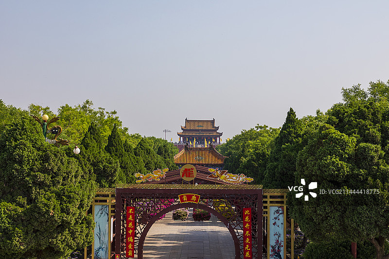 开封龙亭公园古建筑图片素材