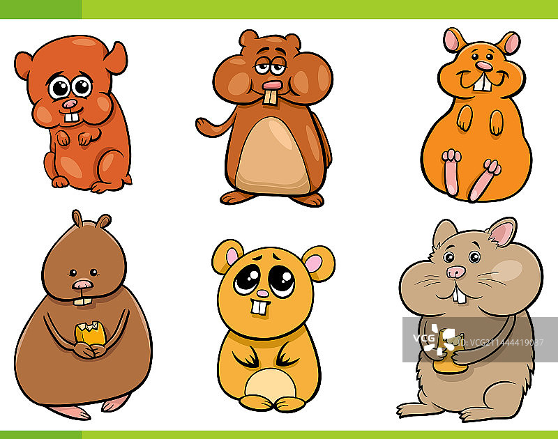 有趣的卡通仓鼠图片素材