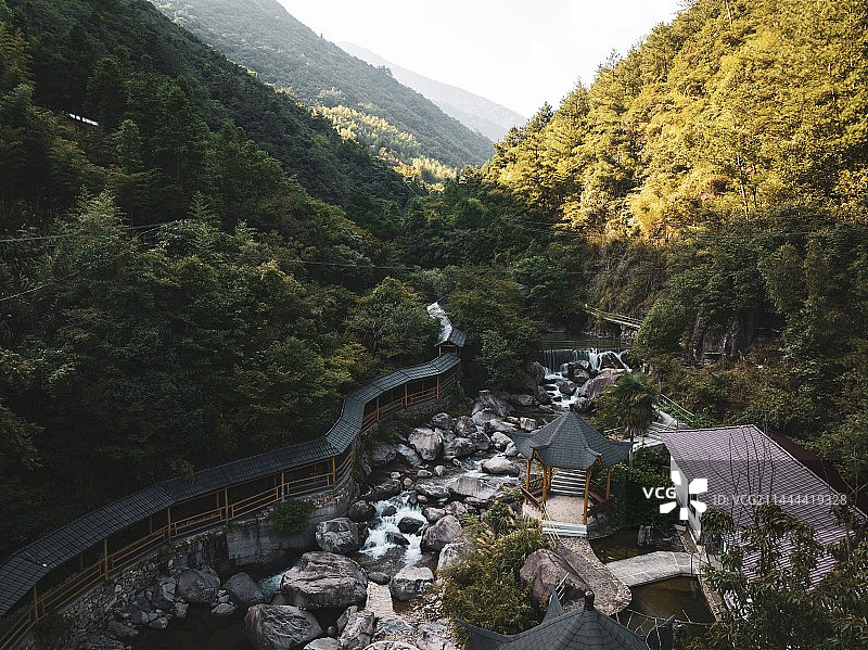 中国浙江天目山大峡谷风光图片素材