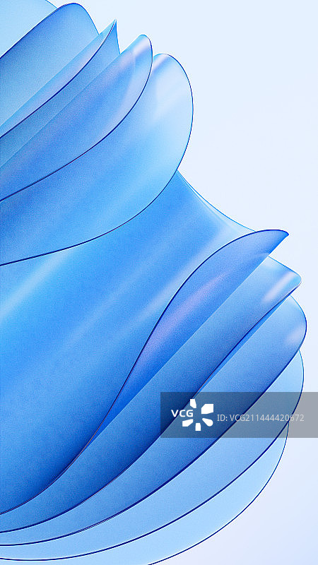 3D高清渲染抽象蓝色艺术背景图片素材