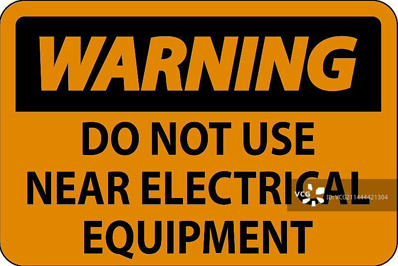 警告：请勿在电气设备附近使用图片素材