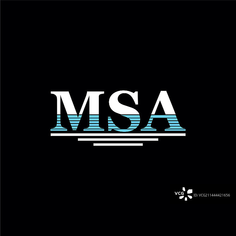 字母MSA首字母标志设计图片素材