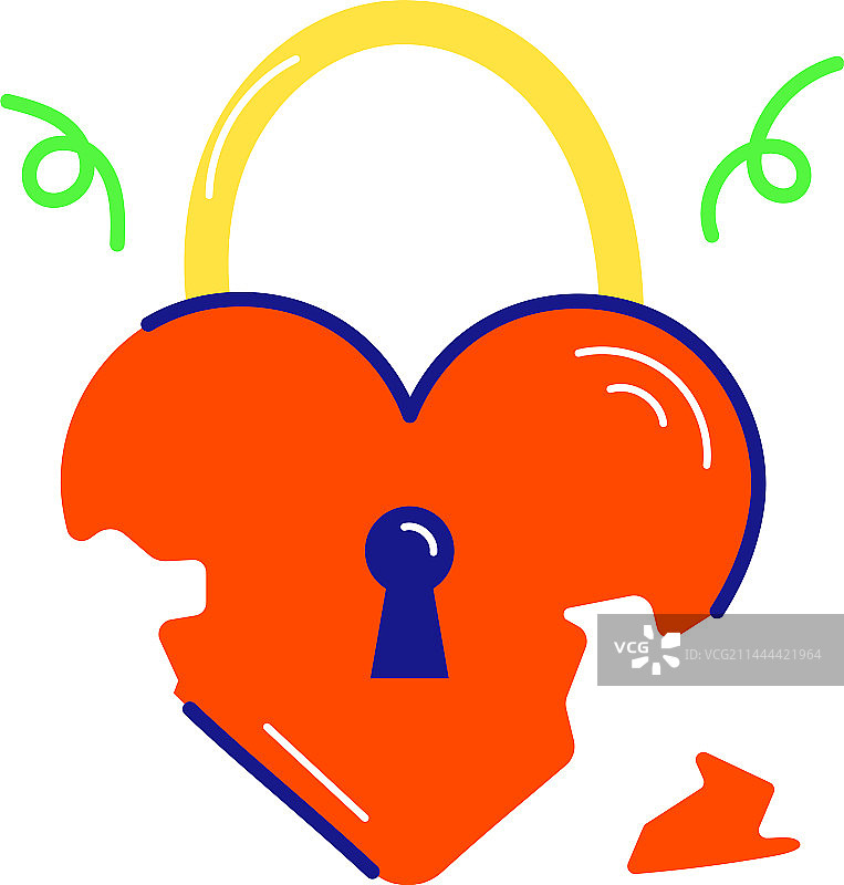 心形锁图片素材