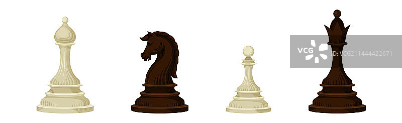 棋盘游戏的黑白色棋子图片素材