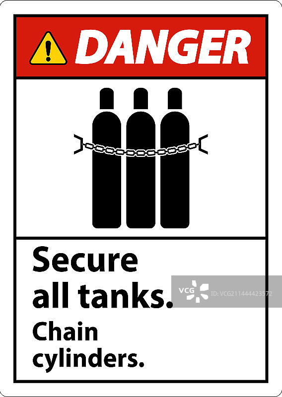 危险标志：固定所有储罐图片素材