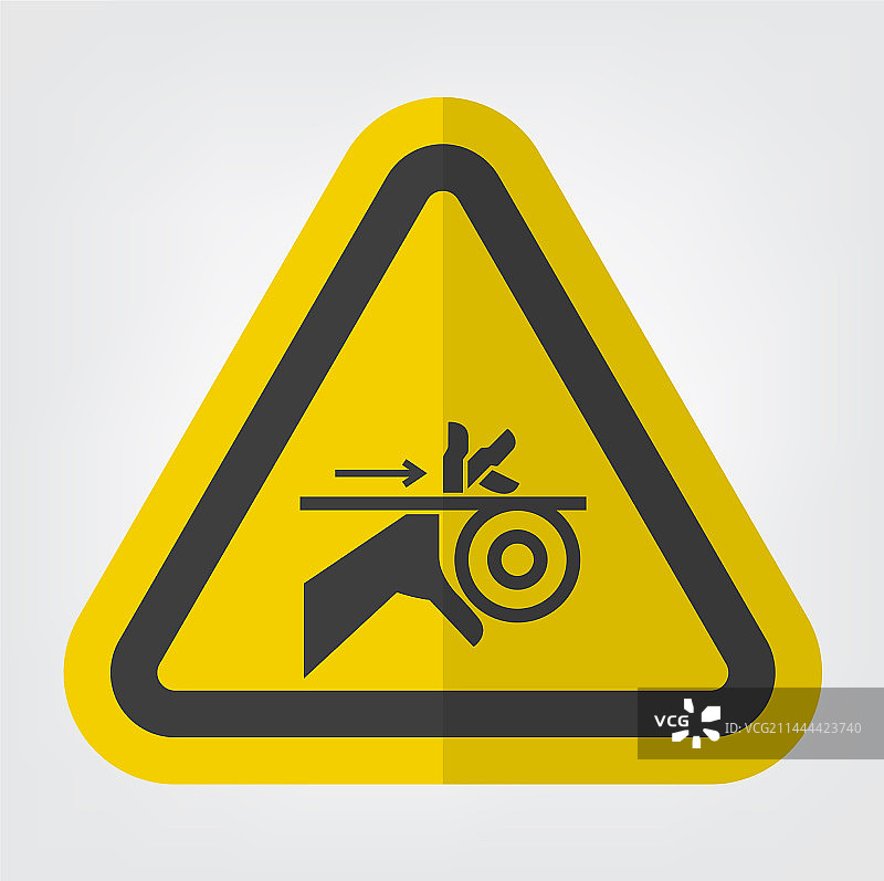 手缠绕皮带和滚筒符号标志图片素材