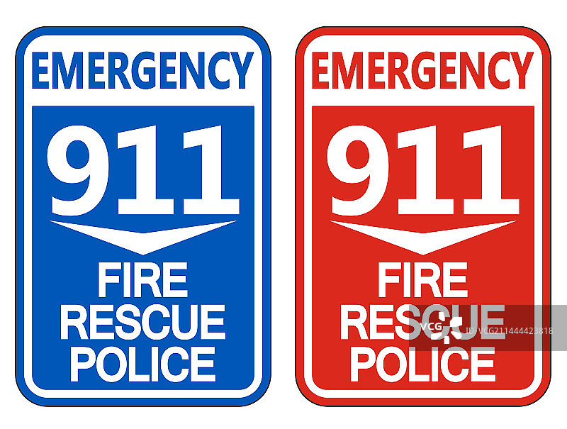 911消防救援警察标志图片素材