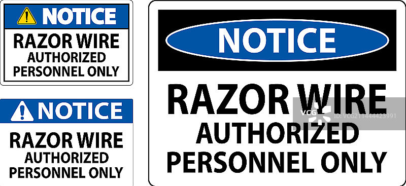 注意：刀片刺网仅限授权人员图片素材