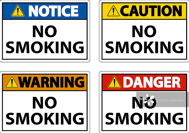 白色背景上的禁止吸烟标志图片素材