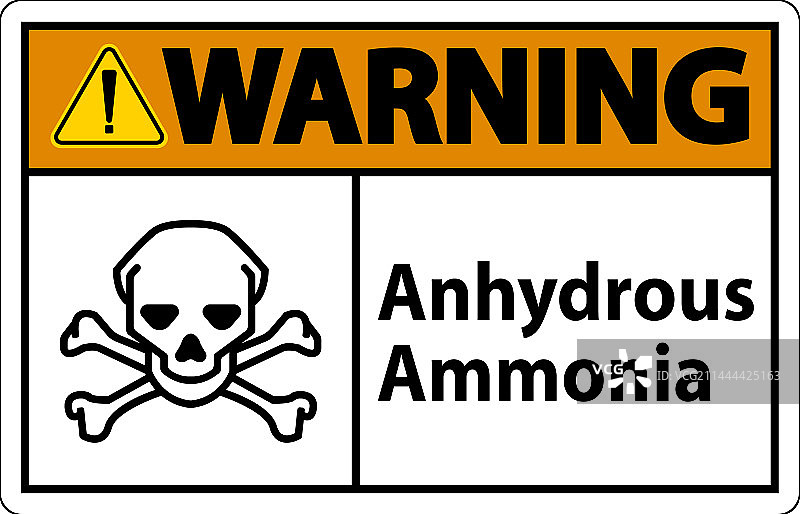 无水氨警告标志图片素材