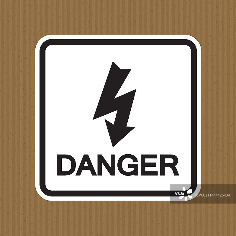 高压符号白色背景图片素材