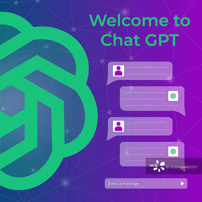 欢迎来到ChatGPT banner图片素材