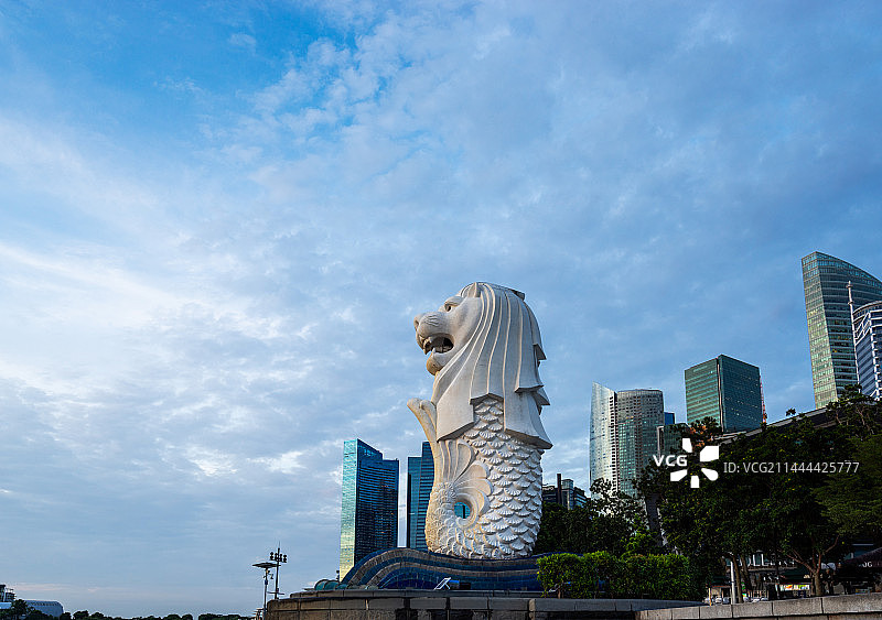 鱼尾狮公园图片素材