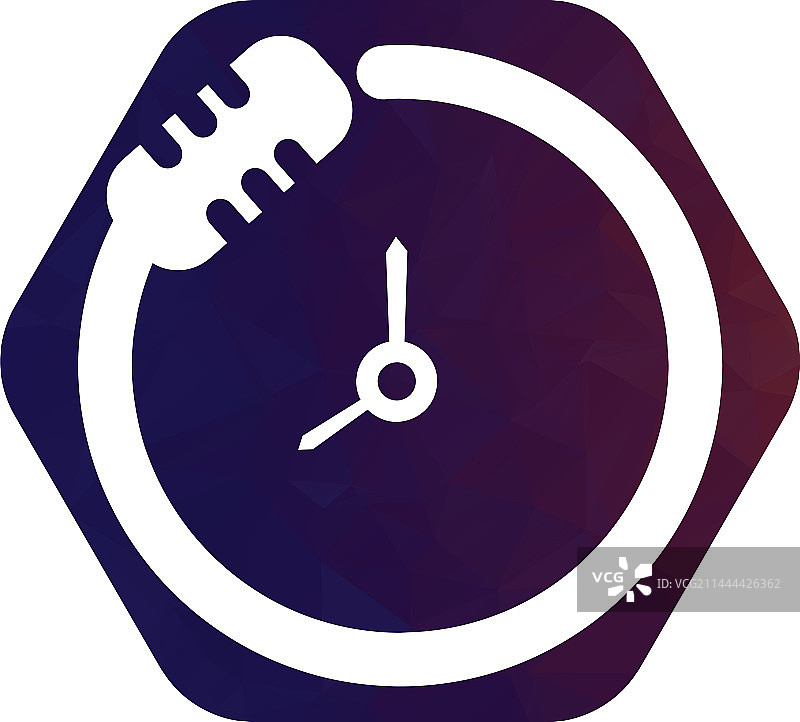 播客时间Logo设计模板图片素材
