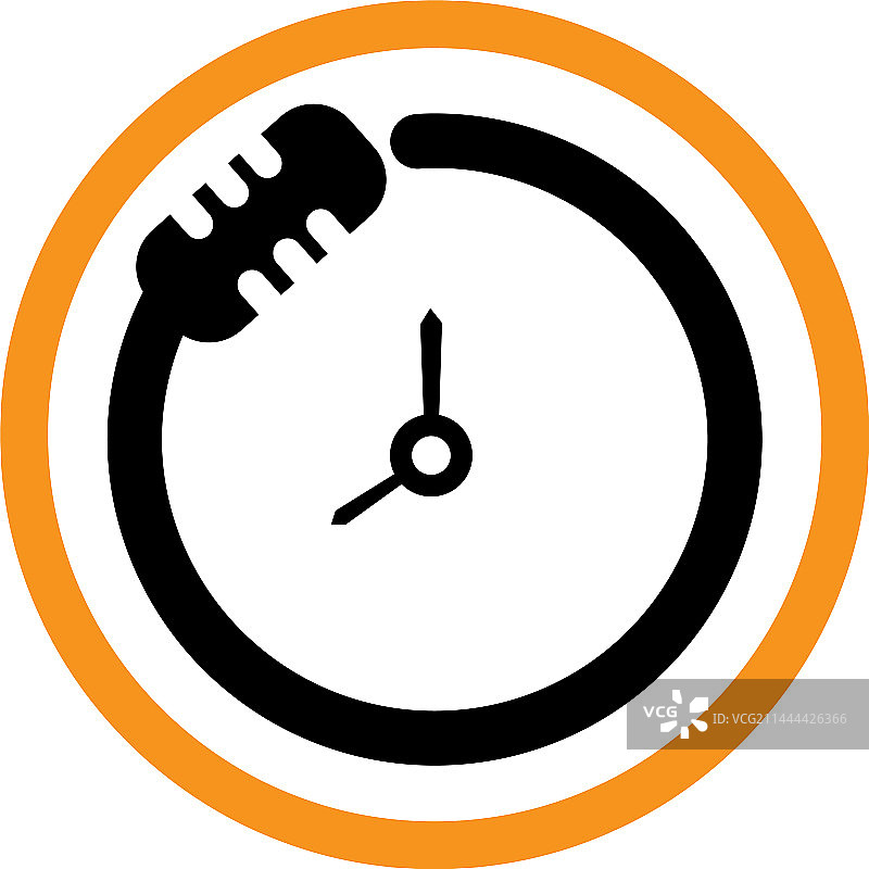 播客时间Logo设计模板图片素材