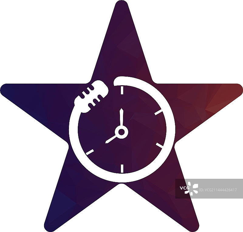 播客时间Logo设计模板图片素材