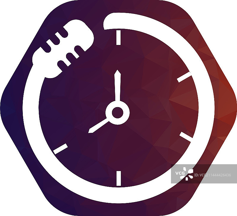 播客时间Logo设计模板图片素材