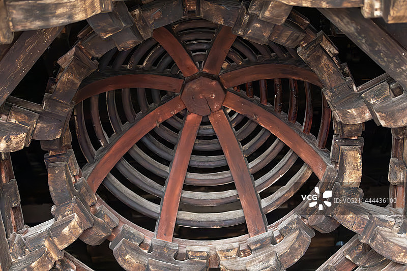 宁波保国寺大殿藻井图片素材