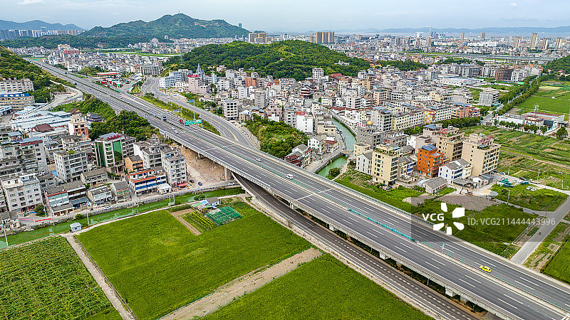 黄华岐头G15高速连接北口大桥图片素材