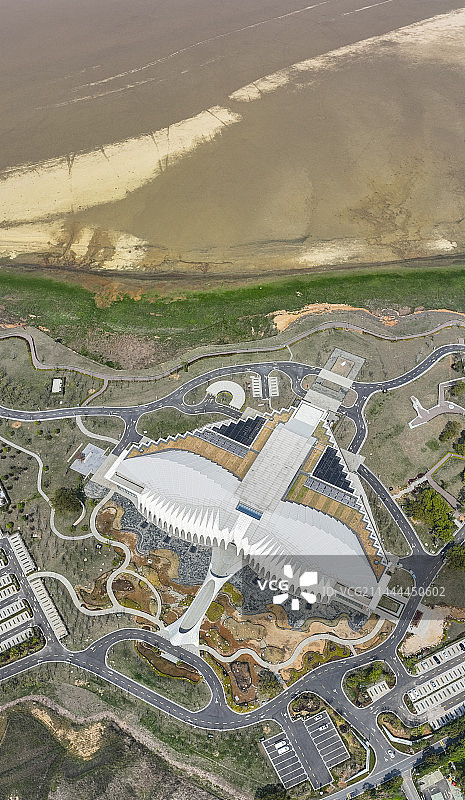 湖泊江西九江鄱阳湖候鸟会展中心图片素材