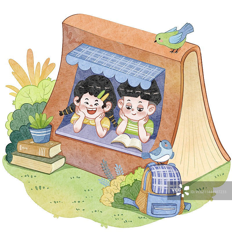 小学生9图片素材