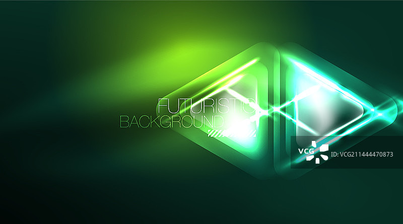 数字霓虹灯抽象背景三角形和图片素材