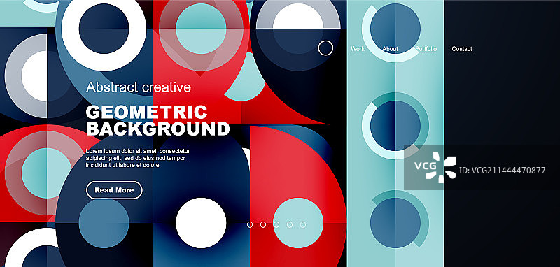 简单的圆圈和圆形元素图案图片素材