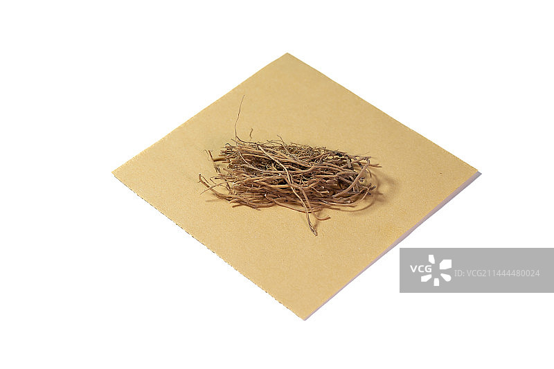 白背景中草药药材细辛图片素材