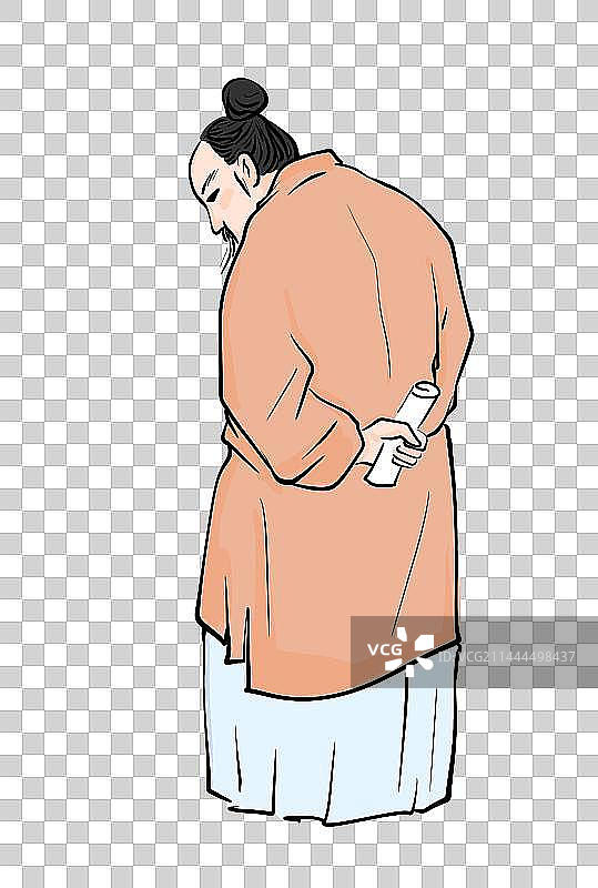 中国风古典风格中国画人物元素文学艺术图片素材