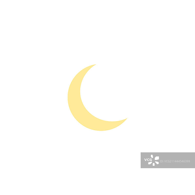 孤立的月亮图标图片素材