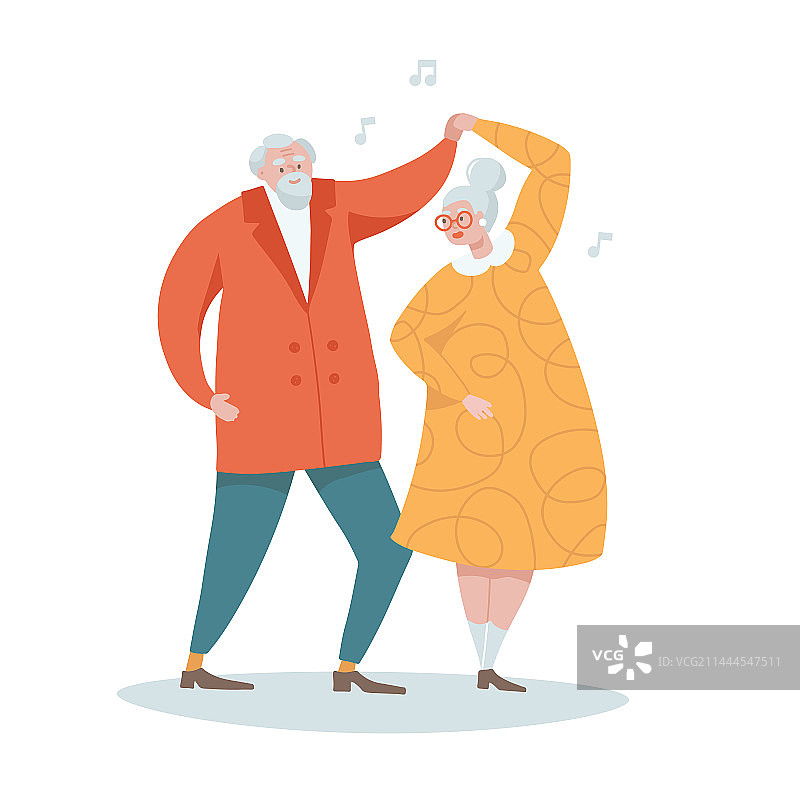 快乐的退休老人角色图片素材