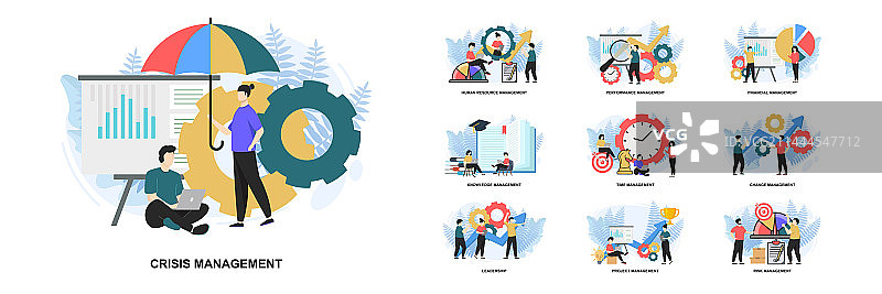 用于管理的网页设计模板套装图片素材