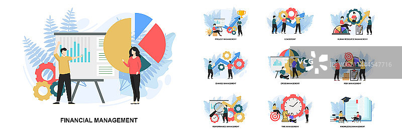 用于管理的网页设计模板套装图片素材