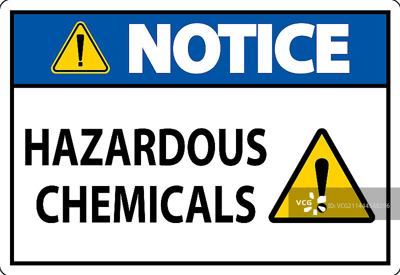 白色背景上的危险化学品标志图片素材