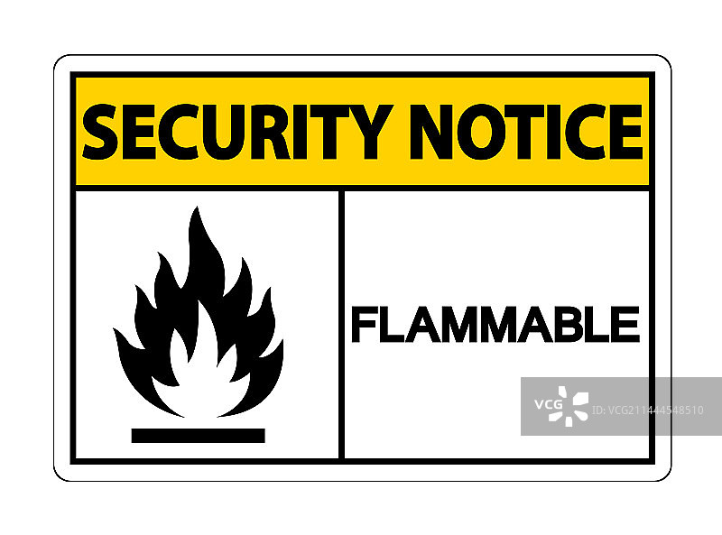 易燃品安全警示标志图片素材