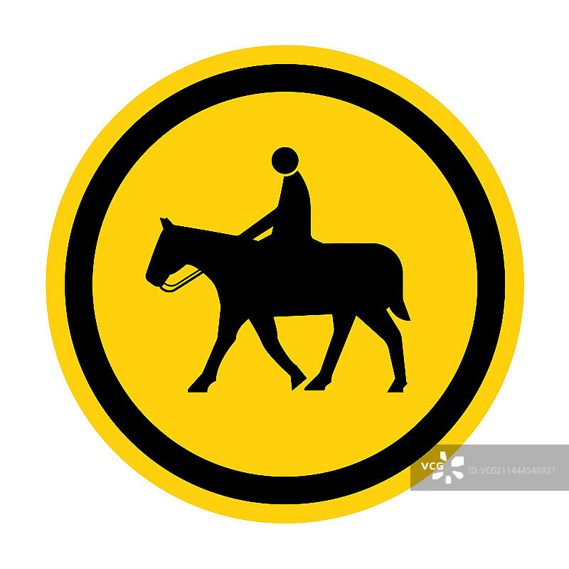 白色背景上的马符号标志图片素材