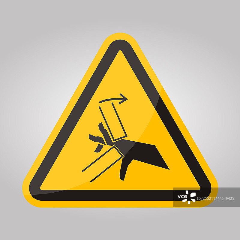 手部挤压夹点符号标志隔离图片素材