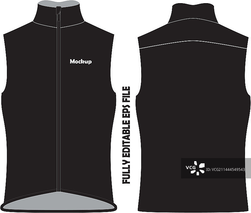 骑行背心样机图片素材
