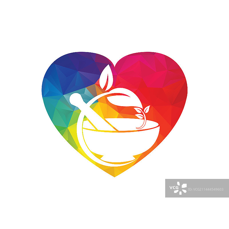 草药药房logo图标模板图片素材