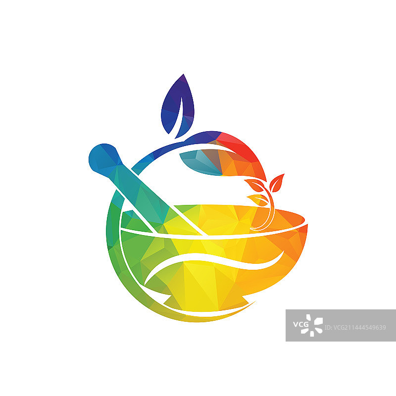 草药药房logo图标模板图片素材