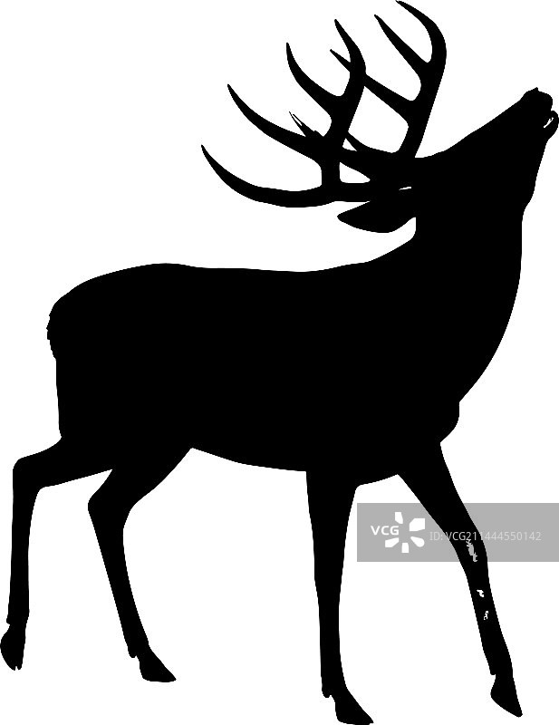 麋鹿轮廓图片素材