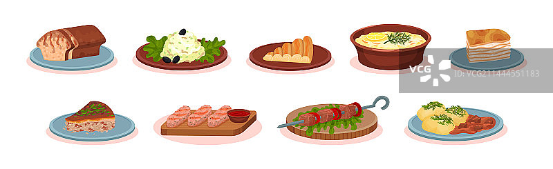 美味佳肴套餐图片素材