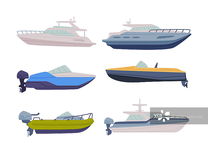 水上交通工具：摩托艇或快艇图片素材